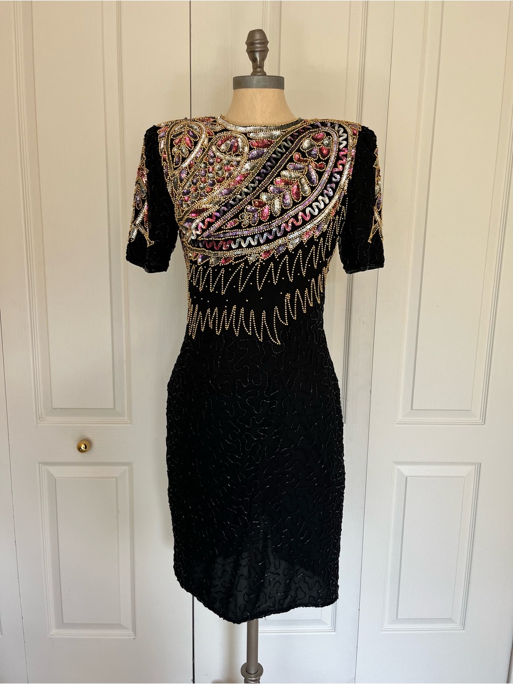 Vintage Laurence Kazar Beaded Dress